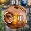 Ripoll Hängeleuchte Glas 20 cm Blau, Grün, Kupferfarben, 5-flammig