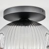 Ripoll Deckenleuchte Glas 30 cm Klar, Rauchfarben, 1-flammig