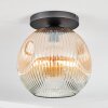 Ripoll Deckenleuchte Glas 30 cm Bernsteinfarben, Klar, 1-flammig