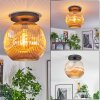 Ripoll Deckenleuchte Glas 30 cm Bernsteinfarben, 1-flammig