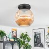 Ripoll Deckenleuchte Glas 30 cm Bernsteinfarben, 1-flammig