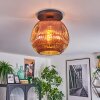 Ripoll Deckenleuchte Glas 30 cm Kupferfarben, 1-flammig
