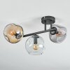 Ripoll Deckenleuchte Glas 15 cm Bernsteinfarben, Klar, Rauchfarben, 3-flammig