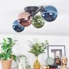 Chehalis Deckenleuchte Glas 10 cm Blau, Grün, Kupferfarben, 4-flammig