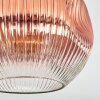 Ripoll Deckenleuchte Glas 30 cm Klar, Kupferfarben, 1-flammig