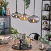 Mertola Hängeleuchte Glas 20 cm Bernsteinfarben, Rauchfarben, 3-flammig