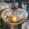 Mertola Hängeleuchte Glas 20 cm Bernsteinfarben, Rauchfarben, 3-flammig