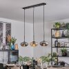 Mertola Hängeleuchte Glas 20 cm Bernsteinfarben, Rauchfarben, 3-flammig