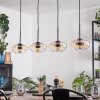 Mertola Hängeleuchte Glas 20 cm Bernsteinfarben, Klar, 4-flammig
