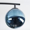 Gastor Deckenleuchte Glas 15 cm Blau, Grün, Kupferfarben, 4-flammig