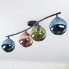 Gastor Deckenleuchte Glas 15 cm Blau, Grün, Kupferfarben, 4-flammig