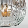 Ripoll Deckenleuchte Glas 15 cm Klar, Rauchfarben, 3-flammig