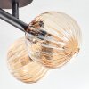 Chehalis Deckenleuchte Glas 10 cm Bernsteinfarben, 4-flammig