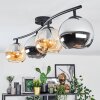 Koyoto Deckenleuchte Glas 15 cm Bernsteinfarben, Chrom, Rauchfarben, 4-flammig