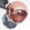 Chehalis Deckenleuchte Glas 15 cm Blau, Chrom, Grün, Kupferfarben, Rauchfarben, 4-flammig