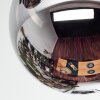 Chehalis Deckenleuchte Glas 10 cm, 15 cm Chrom, Rauchfarben, 3-flammig