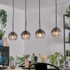 Koyoto Hängeleuchte Glas 15 cm Klar, Rauchfarben, 4-flammig