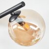 Chehalis Deckenleuchte Glas 12 cm Bernsteinfarben, Rauchfarben, 4-flammig