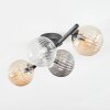 Chehalis Deckenleuchte Glas 12 cm Bernsteinfarben, Klar, Rauchfarben, 4-flammig