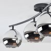 Koyoto Deckenleuchte Glas 15 cm Chrom, Rauchfarben, 4-flammig