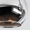 Koyoto Deckenleuchte Glas 15 cm Chrom, Rauchfarben, 4-flammig