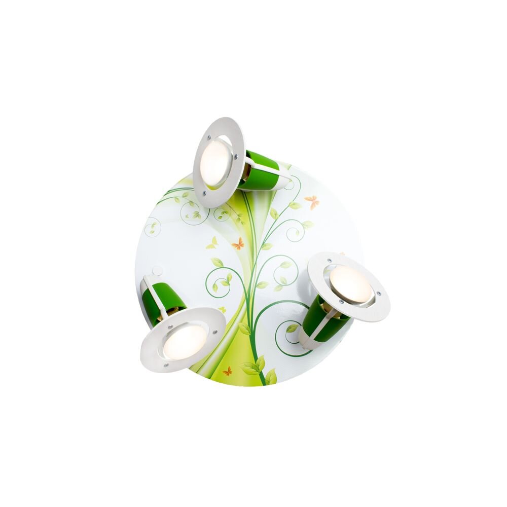Elobra PHANTASIE Rondell Grün, 3-flammig main product photo