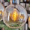 Koyoto Hängeleuchte Glas 30 cm Bernsteinfarben, Klar, 4-flammig