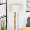 Bassagoda Stehleuchte 35 cm Naturfarben, Schwarz, 1-flammig