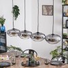 Mertola Hängeleuchte Glas 30 cm Klar, Rauchfarben, 4-flammig