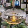 Mertola Hängeleuchte Glas 30 cm Klar, Rauchfarben, 4-flammig