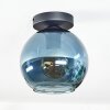 Koyoto Deckenleuchte Glas 20 cm Blau, 1-flammig