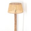 Barcos Stehleuchte 45 cm Naturfarben, Schwarz, 1-flammig