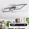 Torresella Deckenleuchte LED Schwarz, 1-flammig