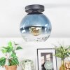Koyoto Deckenleuchte Glas 20 cm Blau, Klar, 1-flammig
