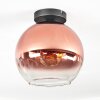 Koyoto Deckenleuchte Glas 25 cm Klar, Kupferfarben, 1-flammig