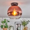Koyoto Deckenleuchte Glas 25 cm Klar, Kupferfarben, 1-flammig