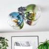 Gastor Deckenleuchte Glas 15 cm Blau, Chrom, Grün, Klar, Rauchfarben, 4-flammig
