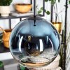 Koyoto Hängeleuchte Glas 20 cm Blau, Klar, 1-flammig