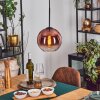 Koyoto Hängeleuchte Glas 20 cm Klar, Kupferfarben, 1-flammig