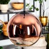 Koyoto Hängeleuchte Glas 20 cm Klar, Kupferfarben, 1-flammig