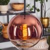 Koyoto Hängeleuchte Glas 20 cm Klar, Kupferfarben, 1-flammig