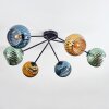Koyoto Deckenleuchte Glas 15 cm Blau, Gold, Grün, 6-flammig
