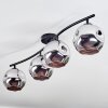 Ripoll Deckenleuchte Glas 15 cm Chrom, Rauchfarben, 4-flammig
