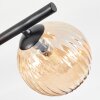 Chehalis Deckenleuchte Glas 12 cm Bernsteinfarben, 5-flammig