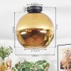 Koyoto Deckenleuchte Glas 30 cm Gold, 1-flammig