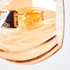 Koyoto Deckenleuchte Glas 15 cm Bernsteinfarben, 6-flammig