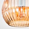 Ripoll Deckenleuchte Glas 15 cm Bernsteinfarben, Klar, Rauchfarben, 4-flammig