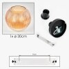 Koyoto Deckenleuchte Glas 30 cm Bernsteinfarben, 1-flammig