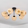Basto Deckenleuchte 15 cm Naturfarben, 7-flammig