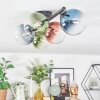 Chehalis Deckenleuchte Glas 15 cm Blau, Grün, Klar, Kupferfarben, 5-flammig